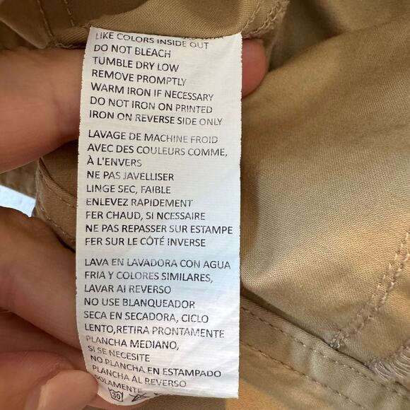 Derek Lam Utility Wrap Short Sleeve Crop Top Khaki Size 36 (X-Small) - Picture 10 of 10